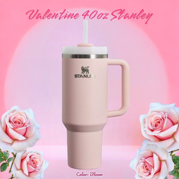 STANLEY 40 oz tumbler PINK travel quencher pink mug - Picture 2 of 8